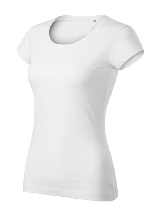 Adler Γυναικείο Διαφημιστικό T-shirt σε Λευκό Χρώμα