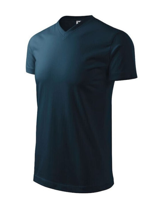 Adler Ανδρικό Διαφημιστικό T-shirt Κοντομάνικο σε Navy Μπλε Χρώμα
