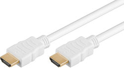 Goobay HDMI 2.0 Cable HDMI male - HDMI male 2m Λευκό