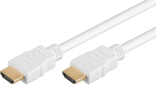 Goobay HDMI 2.0 Premium High Speed 4K 60Hz HDR Cable HDMI Male - HDMI Male 2m White