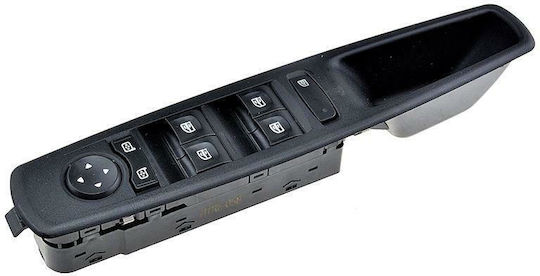 Διακόπτης Παραθύρων Αυτοκινήτου για Renault Fluence '10 / Laguna '07 / Megane '08 Μαύρο