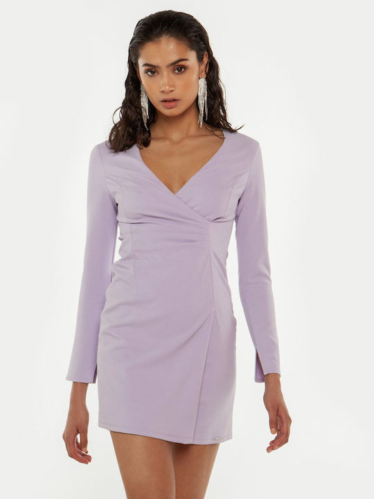 Toi&Moi Mini Βραδινό Φόρεμα Κρουαζέ Lilac