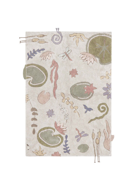 Lorena Canals Handmade Kids Cotton Rug Water Lily 140x200cm