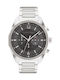 Calvin Klein Force Ανδρικό Ρολόι 44mm Χρονογράφος Μπαταρίας με Ασημί Μεταλλικό Μπρασελέ