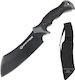 WithArmour Ripper Knife Black with Blade made of Stainless Steel in Sheath