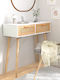 Solid Wood Console Table L80xW30xH75cm
