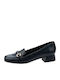 S Leder Pumps Marineblau