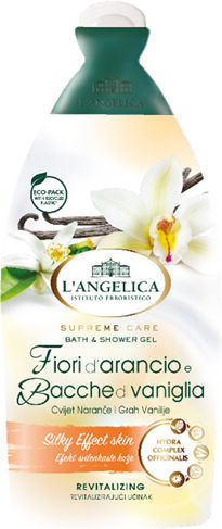 L' Angelica Supreme Care Schaumbad in Gel & Duft mit Orangenblüten und Vanille 500ml