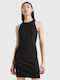 Tommy Hilfiger Mini Καλοκαιρινό All Day Φόρεμα Αμάνικο Μαύρο