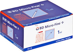 BD Micro-Fine+ Syringes 29G x 12.7mm 1ml 10pcs