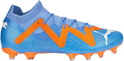 Puma Future Match Low Football Shoes FG/AG with Cleats Blue