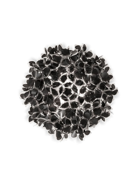 Slamp Clizia Large Ceiling Mount Light 78cm Black with Socket E27