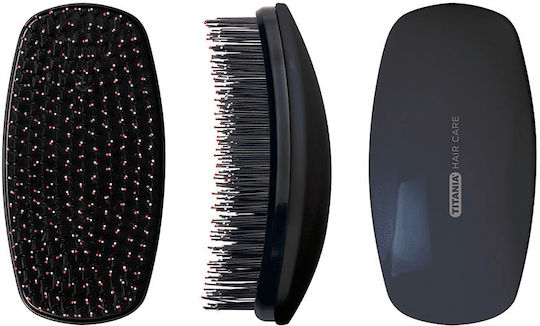 Titania Bio Tech Bristles Βούρτσα Μαλλιών Μαύρη