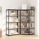 vidaXL Corner Shelves Dexion 90x45x180cm 5pcs 3154207