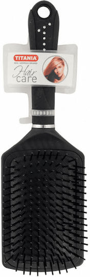 Titania Cushion Βούρτσα Μαλλιών Μαύρη