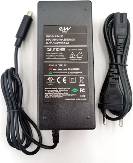Ewheels CP4220 Charger for Electric Scooter Charger for Xiaomi Scooter and Ninebot Segway, Ninebot in Black Color