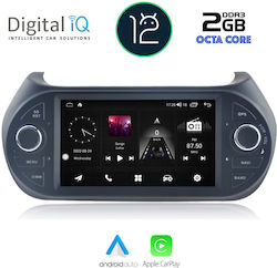 Digital IQ Car-Audiosystem für Peugeot Bipper / Partner Fiat Fiorino / Qubo Citroen Nemo / Berlingo 2008-2018 (Bluetooth/USB/AUX/WiFi/GPS/Apple-Carplay) mit Touchscreen 7"