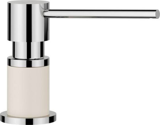 Blanco Lato Built-in Kitchen Dispenser in Stainless Steel Soft White/Chrome 300ml