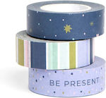 Filofax Washi Adhesive Decoration Tape Good Vibes 3pcs Washi Tape 132907