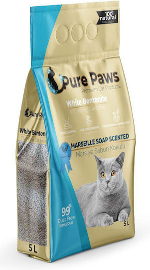 Pure Paws Bentonite Cat Litter with Scent Marseille Soap 5lt
