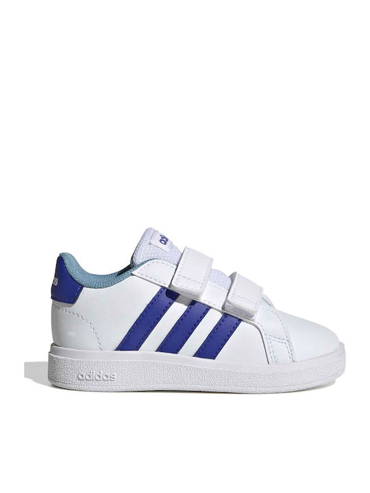 Grand Court GRAND COURT 2.0 Kids Sneakers with Scratch Cloud White / Lucid Blue / Preloved Blue