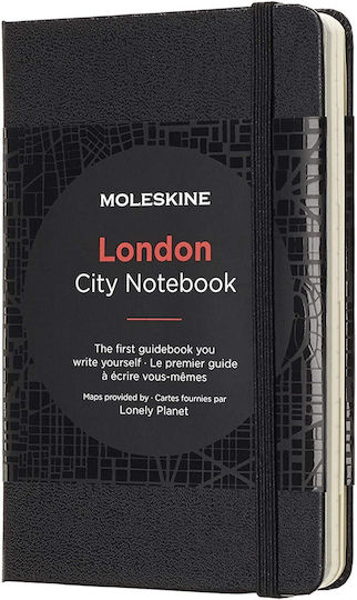 Moleskine Voyageur Traveller's City Бележник Пътеписен Дневник с Ластик Черен