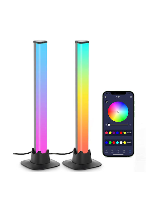 Lustră Decorativă cu Iluminare RGB Baruri LED Multicolor