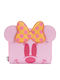 Loungefly Minnie Mouse Portofel pentru copii cu fermoar Disney Fantomă Pastel Minnie Mouse Strălucește în Întuneric