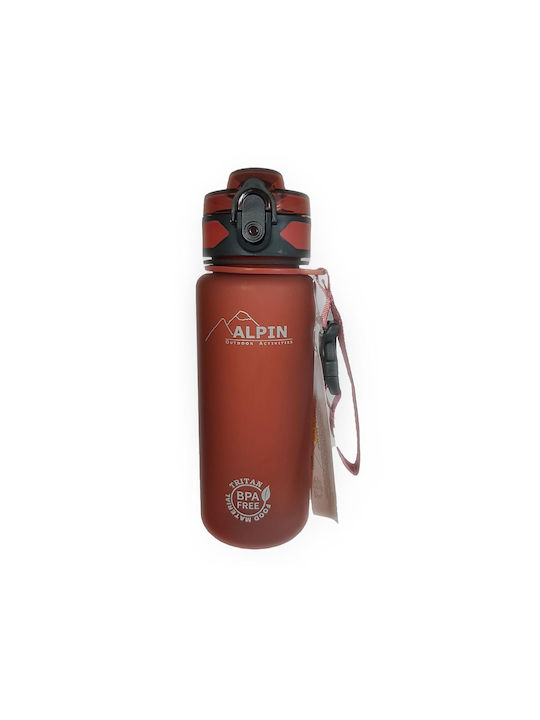 Alpin V2 Compact Tritan 21 1220RD Plastic Water Bottle 500ml Red