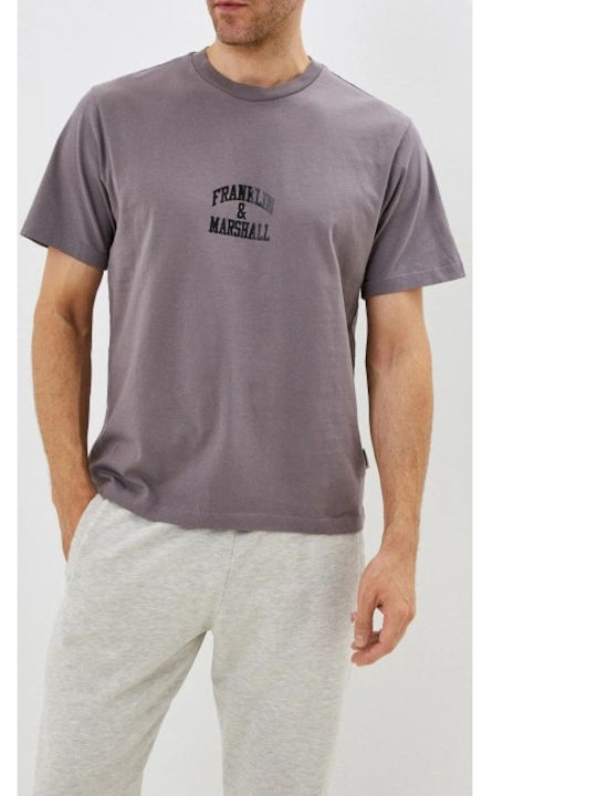 Franklin & Marshall T-shirt Bărbătesc cu Mânecă Scurtă Bej
