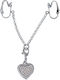 CyprusLoveShop Σφιγκτήρες Θηλών Intimate Heart-Shaped Chain Silver