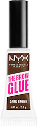 Nyx Professional Makeup The Brow Glue Gel για Φρύδια 04 Dark Brown