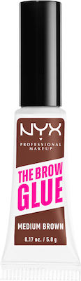 Nyx Professional Makeup The Brow Glue Flüssigkeit / Gel für Augenbrauen 03 Medium Brown