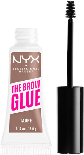 NYX Professional Makeup The Brow Glue Instant Styler Gel for Eyebrows 02 Taupe 5gr