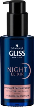Gliss Night Elixir Overnight Reconstruction Hair Lotion against Split Ends 100ml
