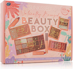 Sunkissed Naturally Bronzed Beauty Box Makeup Set for Face, Eyes & Lips 8pcs