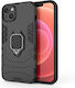 Hurtel Ring Armor Back Cover Plastic Negru (Galaxy S23)