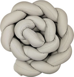 Baby Star Crib Bumpers Braided Inside Beige 19x200cm