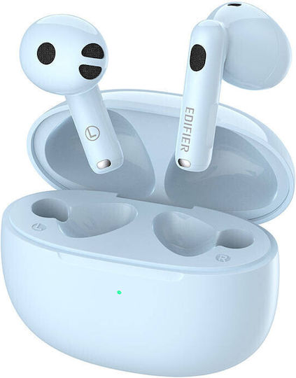 Edifier W220T In-Ear Bluetooth-Freisprecheinrichtung Kopfhörer mit Schweißresistenz und Ladeetui Blau