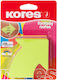 Kores Sticky Note Pads in Cube 250 Sheets Yellow 7x7pcs