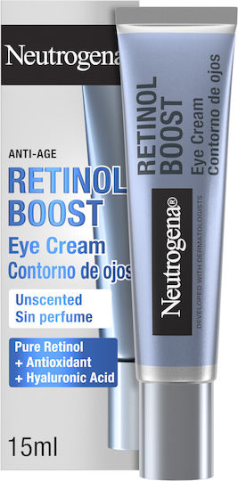 Neutrogena® Retinol Boost Eye Cream Αντιγηραντική Κρέμα Ματιών Με Καθαρή Ρετινόλη 15ml