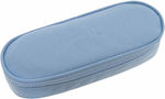 Polo Fabric Pencil Case with 1 Compartment Light Blue 2022