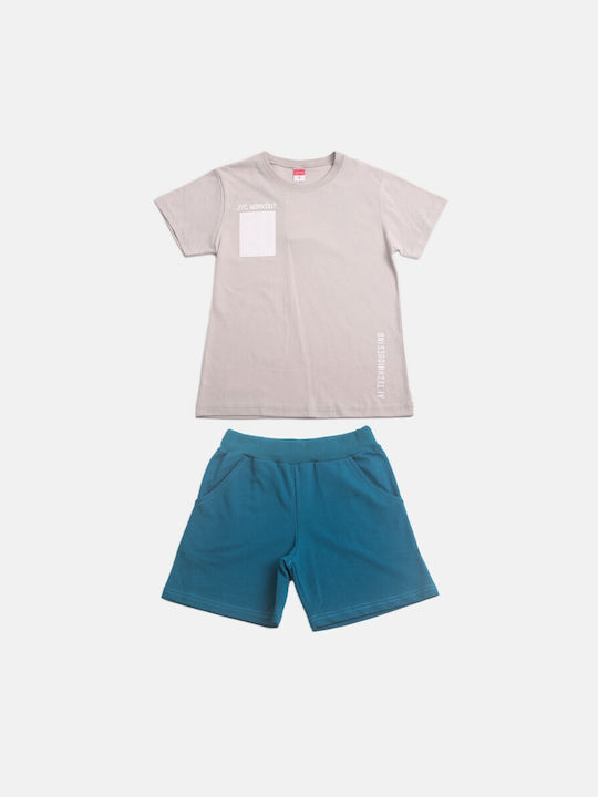 Joyce Kids Set with Shorts Summer 2pcs Beige