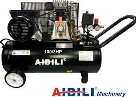 Aibili IBL-2060Y Cu o singură fază Compresor de aer cu Putere 3hp și Rezervor de aer 1000lt