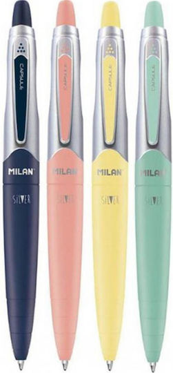 Milan Capsule Silver Στυλό Ballpoint (Διάφορα Χρώματα)
