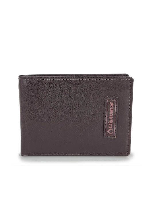 Diplomat Men's Leather Wallet Brown