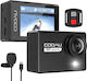COOAU SPC05S Action Camera 4K Ultra HD Υποβρύχια με WiFi Μαύρη με Οθόνη 2"