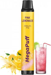 MegaPuff Pink Lemonade χωρίς Νικοτίνη 8ml Κίτρινο