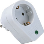 Bulle Single Socket with Surge Protection White