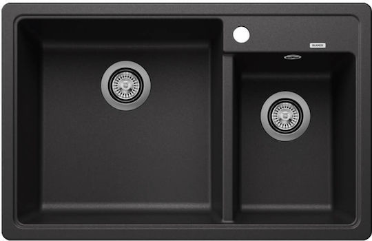 Blanco Legra 8 526224 Drop-In Chiuvetă Stânga din Granit Sintetic L78xW50cm Antracit